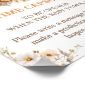 Poster Signal citrouille Automne Baby shower Temps Capsul (Coin)