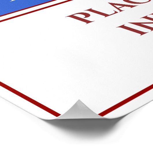 Poster Signal commercial vide, ajouter ou modifier du tex (Coin)