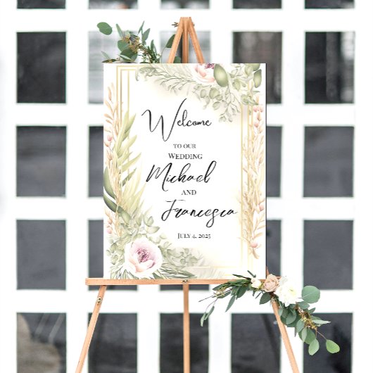 Poster Signal d'accueil mariage