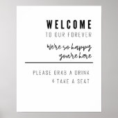 Poster Signal d'accueil mariage (Devant)