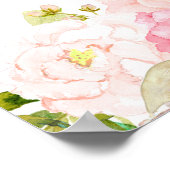 Poster Signal d'accueil rose transparent (Coin)