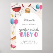 Poster Signal d'affiche de bienvenue pour le bébé-Q (BBQ) (Devant)