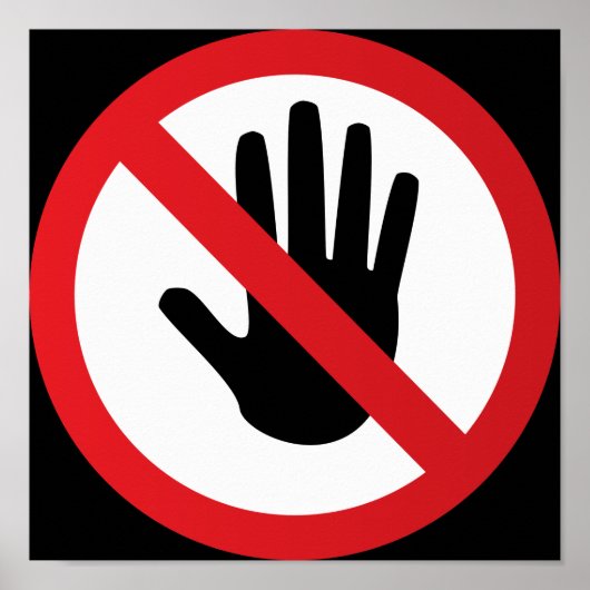 Poster Signal d'avertissement (Devant)