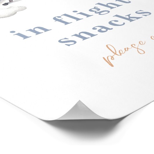 Poster Signal d'avion Vintage modifiable (Coin)