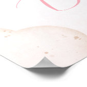 Poster Signal de bienvenue du Baby shower de la fille d'a (Coin)