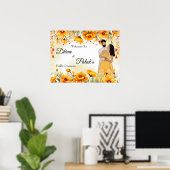 Poster Signal de bienvenue en deux haldes Maiyan (Bureau à domicile)