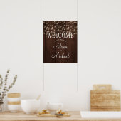 Poster Signal de bienvenue mariage de automne rustique au (Cuisine)