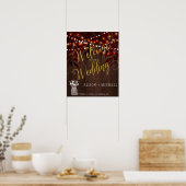 Poster Signal de bienvenue mariage de automne rustique au (Cuisine)