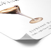 Poster Signal de boisson Ellesmere Modern Minimal Signatu (Coin)