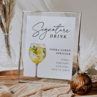 Signal de boisson Vodka Lemon Spritzer Signature