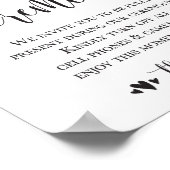 Poster Signal de cérémonie Mariage débranché 8x10 (Coin)