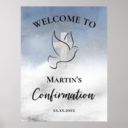 Poster Signal de confirmation d'accueil (Devant)