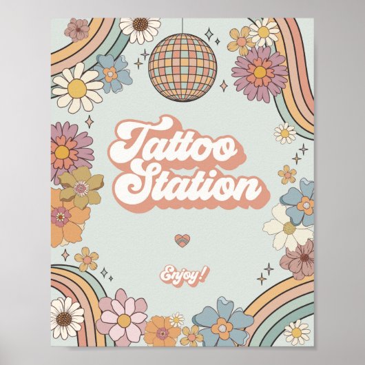 Poster Signal de faveur de la station de tatouage les ann (Devant)