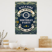 Poster Signal de fête de l'armée, Symbole de bienvenue de (Cuisine)