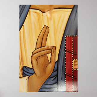 Poster Signal de la main religieuse