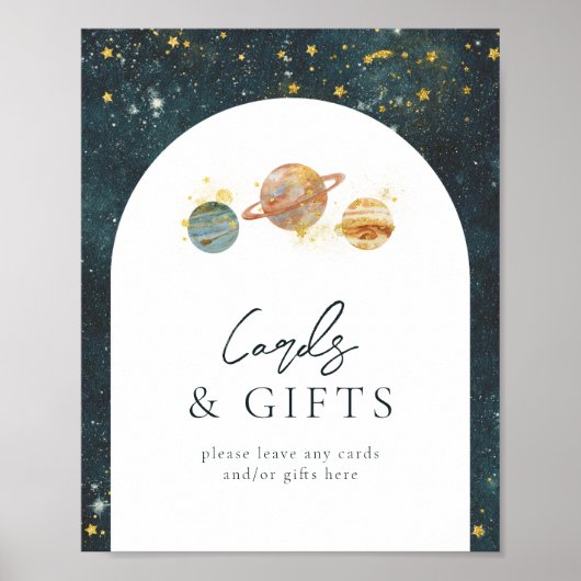 Poster Signal de partie d'espace modifiable (Devant)