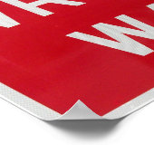 Poster Signal de voie incorrect (Coin)