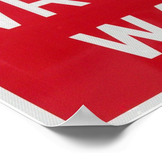 Poster Signal de voie incorrect (Coin)