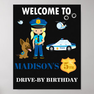 Poster Signal du parti d'accueil de la police