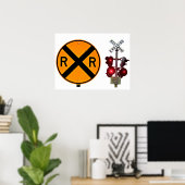 Poster Signal et signaux de franchissement ferroviaire (Bureau à domicile)