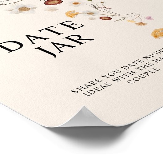 Poster Signal Fleur sauvage Jar Boho (Coin)