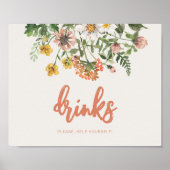 Poster Signal Fleur sauvage modifiable (Devant)