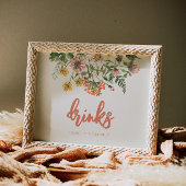 Poster Signal Fleur sauvage modifiable