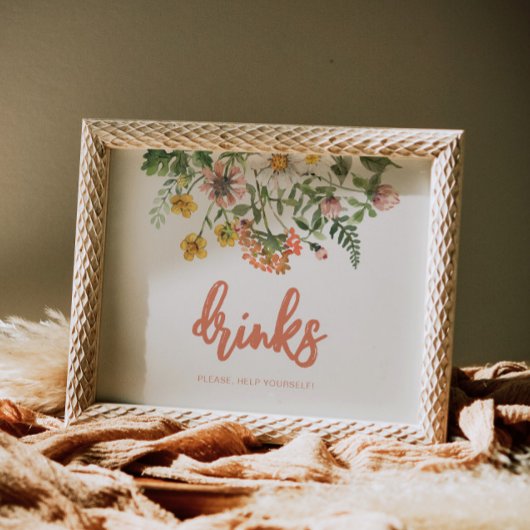 Poster Signal Fleur sauvage modifiable