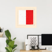 Poster Signal lettre nautique "H" (Bureau à domicile)