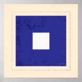 Poster Signal lettre nautique "P" (Devant)
