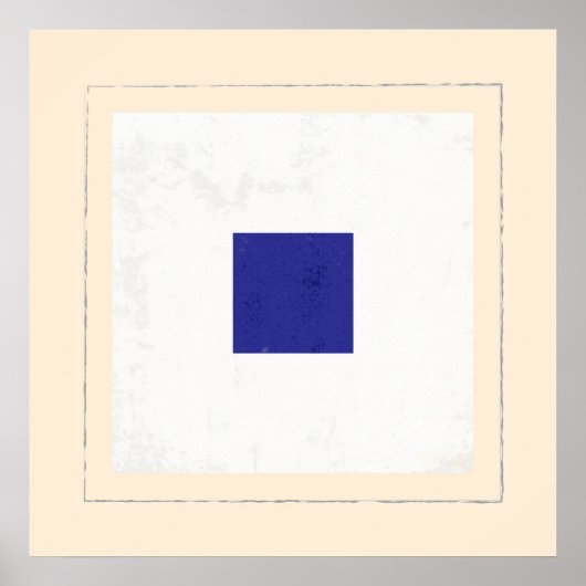 Poster Signal lettre nautique "S" (Devant)