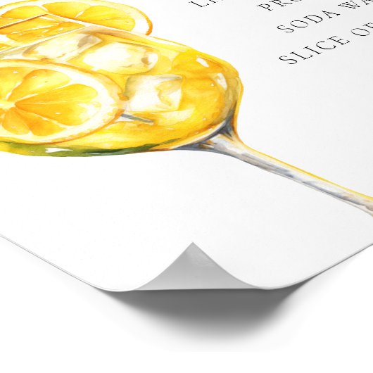 Poster Signal Limoncello Spritz Signature Boisson (Coin)