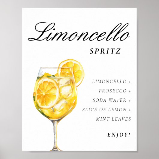 Poster Signal Limoncello Spritz Signature Boisson (Devant)
