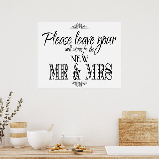 Poster Signal mariage (Cuisine)