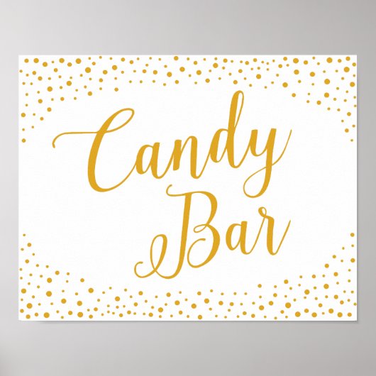 Poster Signal mariage - Candy Bar Confetti Panneau Mariag (Devant)