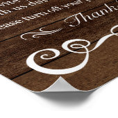 Poster Signal mariage - Cérémonie débranchée Mariage rust (Coin)