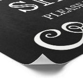 Poster Signal mariage - Chaussures dansantes Panneau de s (Coin)