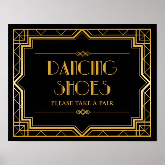 Poster Signal mariage - Chaussures de danse Gatsby Mariag (Devant)
