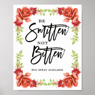 Poster Signal mariage chic pour smitten pas mordu ROSE