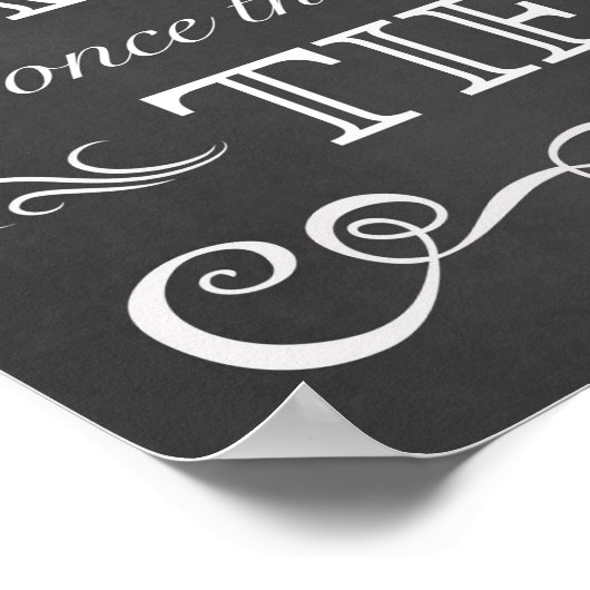 Poster Signal mariage - Choisissez Un Panneau De Panneau (Coin)