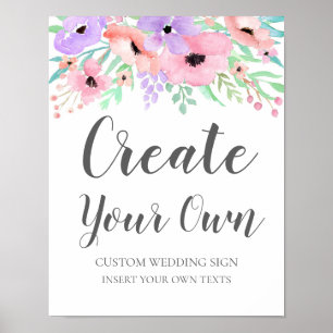 Poster Signal mariage - Créez votre propre signature Mari
