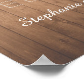 Poster Signal mariage de bienvenue chic pays (Coin)