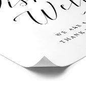Poster Signal Mariage de calligraphie (Coin)