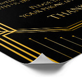 Poster Signal Mariage de cérémonie débranché | Gatsby Art (Coin)