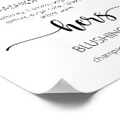 Poster Signal Mariage de la barre de boisson de sa signat (Coin)