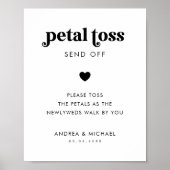 Poster Signal Mariage d'envoi de jeton pétale de script r (Devant)