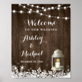 Poster Signal Mariage des feux de neige en hiver (Devant)