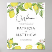 Poster Signal mariage d'été Lemons de bienvenue (Devant)