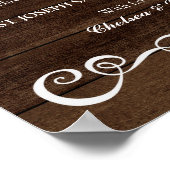 Poster Signal mariage - Don Mariage Sig Mariage rustique (Coin)