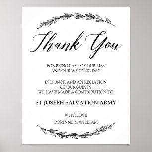 Poster Signal mariage - Dons Laurel Signal Mariage